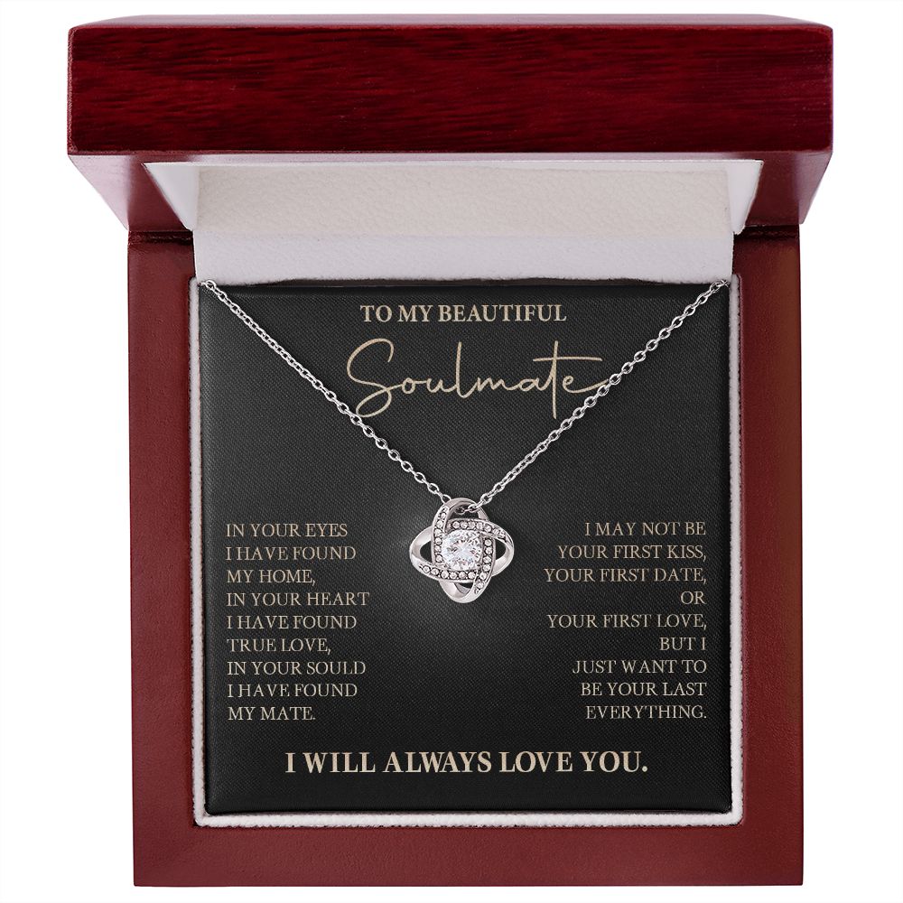 583A To My Soulmate Necklace, Love Gift For Wife Girlfriend, Romantic Love Necklace