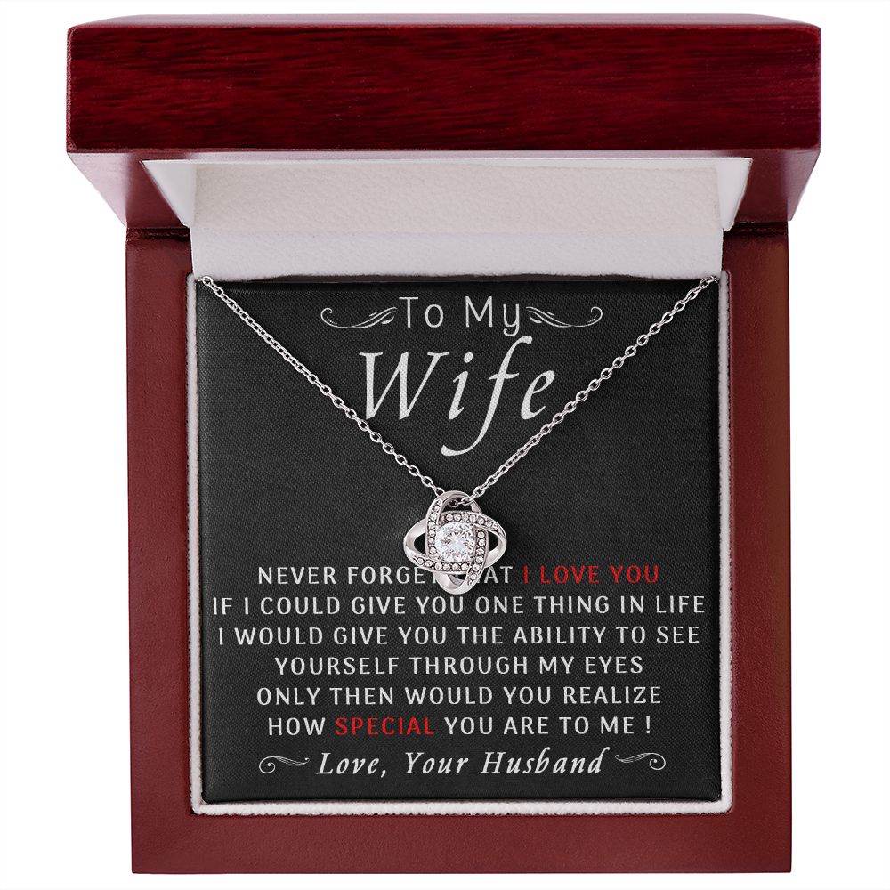 78A To My Wife Necklace, Gift For Wife From Husband, Wife Birthday Gift Necklace