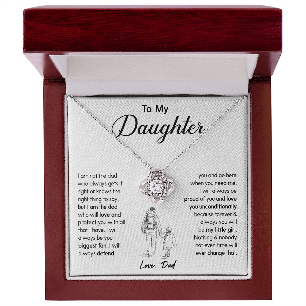 450A To My Daughter Necklace Gift from Dad, Birthday Graduation Christmas Gift