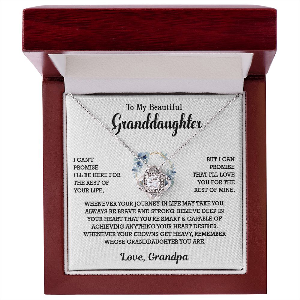 613A To My Granddaughter Necklace, Birthday Gift For Granddaughter, Necklace Gifts