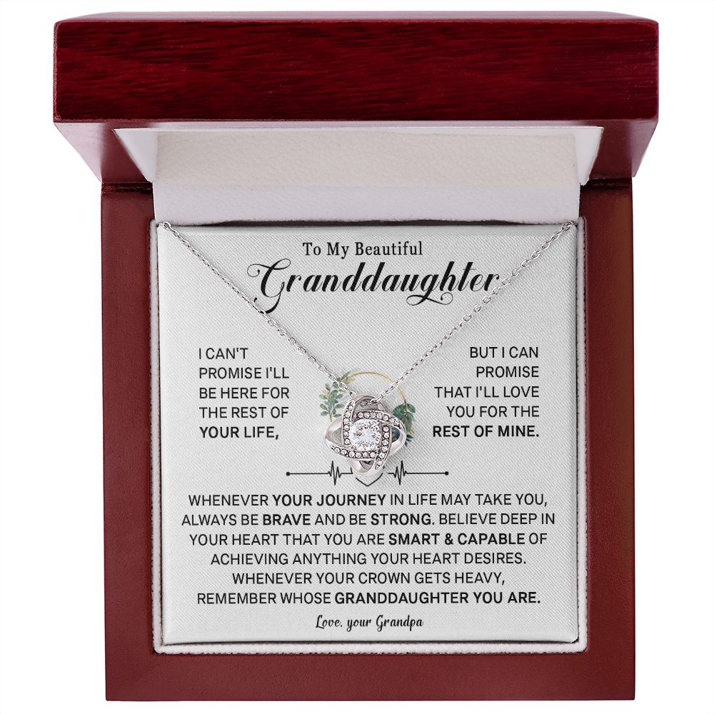 541A To My Granddaughter Necklace, Xmas Birthday Gift For Granddaughter from Grandpa