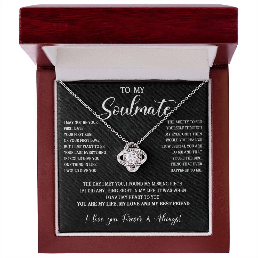 473A To My Soulmate Necklace, Christmas Gift For Her, Gift For Soulmate, Gift For Her