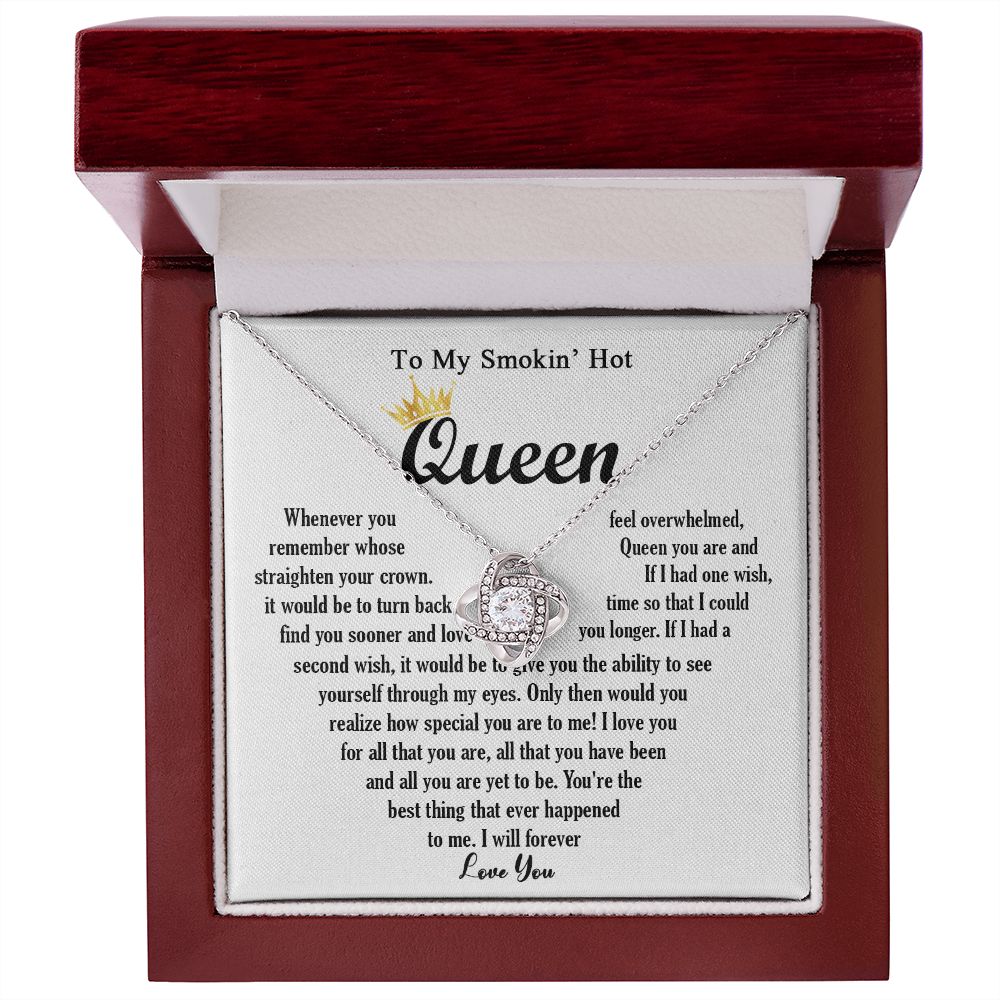 443A To My Smokin Hot Necklace, Gift For Wife Soulmate Valentines Day, Birthday Gift
