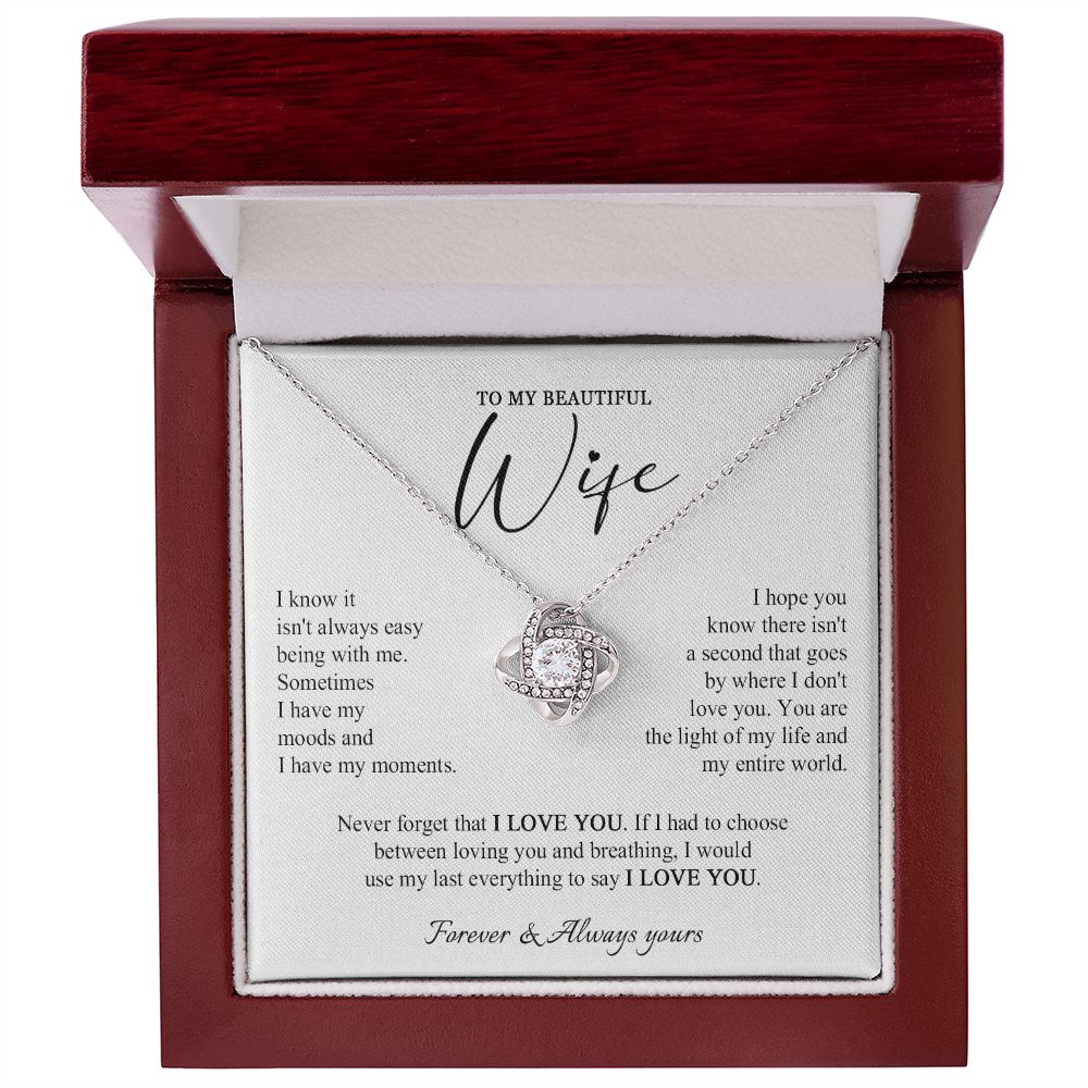 558A Beautiful Wife Necklace, Gift for Wife Necklace from Husband, Wife Birthday Gift