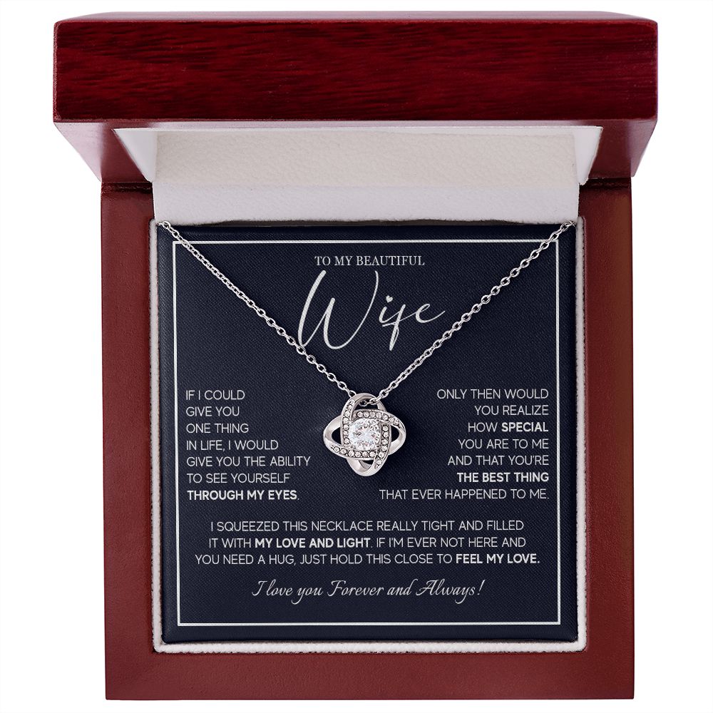 556A To My Wife Necklace From Husband, Soulmate Necklace Gift from Husband, Birthday