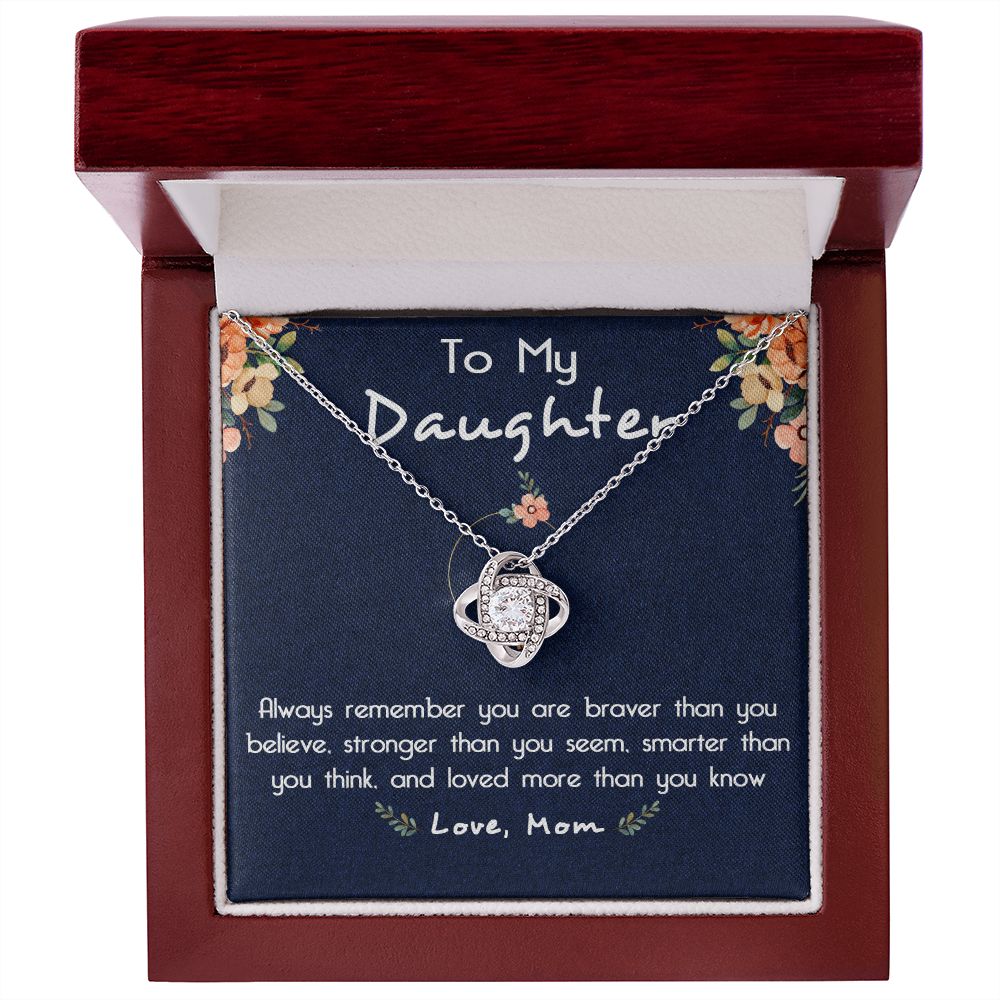 116A To My Daughter Necklace, Gift For Daughter From Mom, Birthday Gifts, Xmas Gift