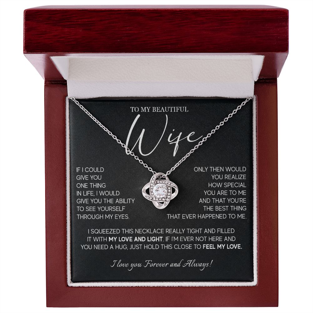 493A Gift For Wife From Husband, To My Wife Necklace, Wedding Anniversary Gifts