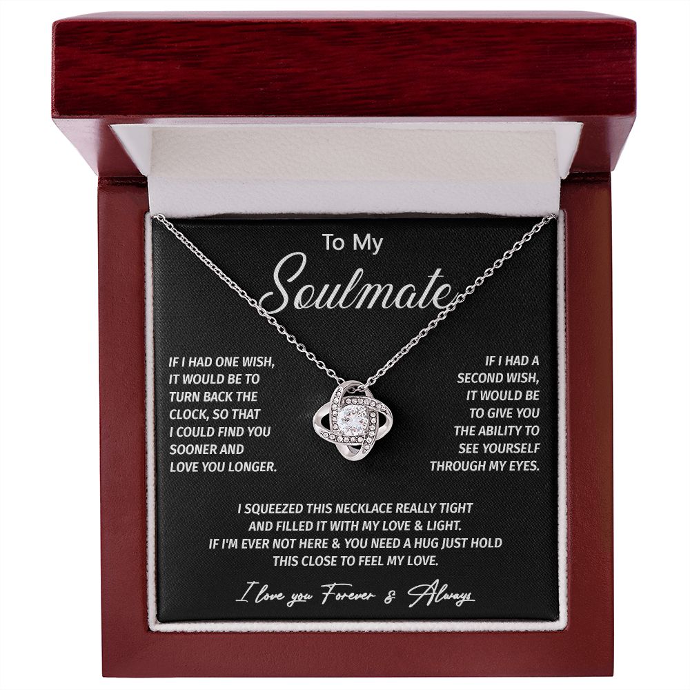 601A To My Soulmate Necklace, Valentine Gifts For Her, Xmas Gift For Girlfriend Wife