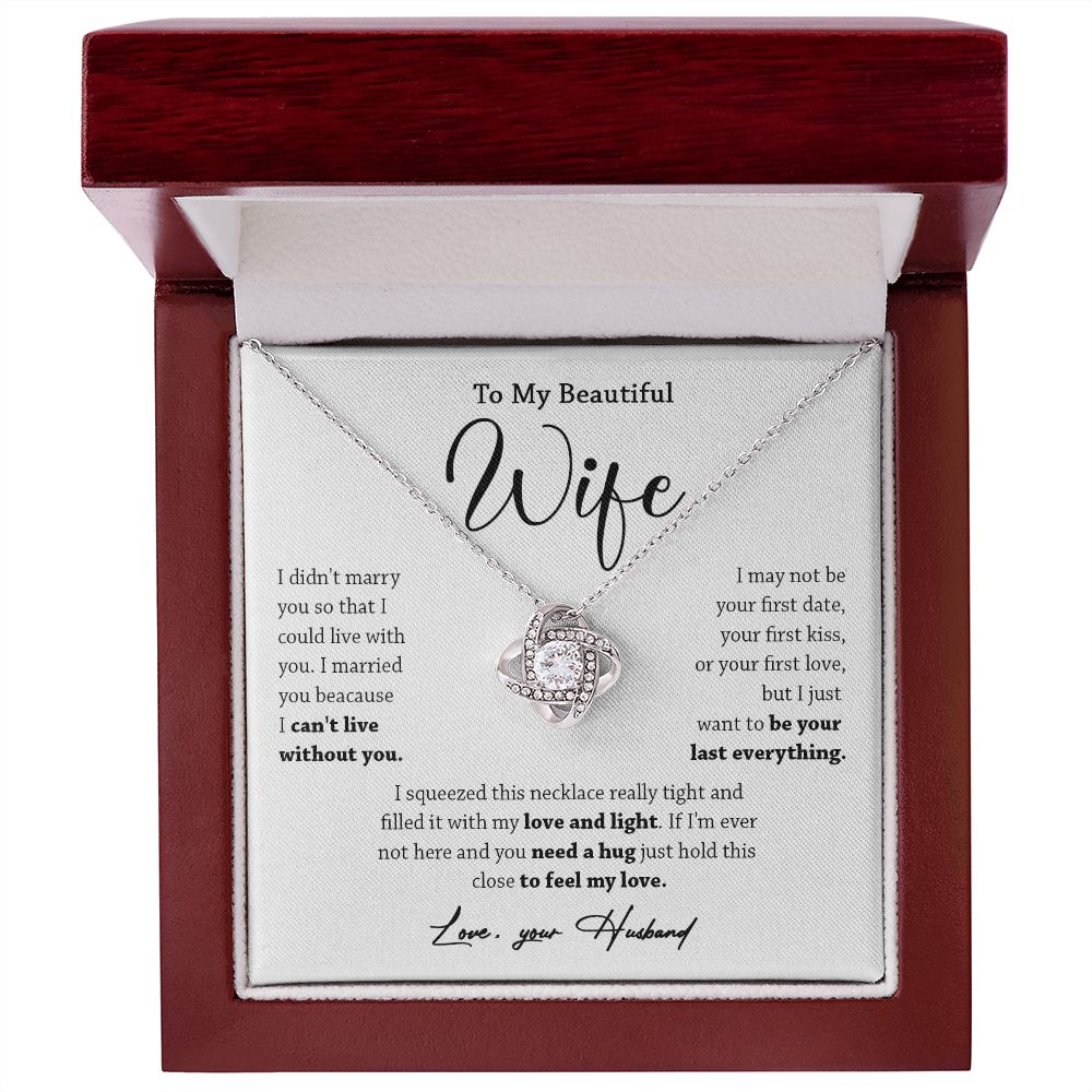 449A To My Wife Necklace, Valentine Gift For Her, Gift For Soulmate, Gift Birthday