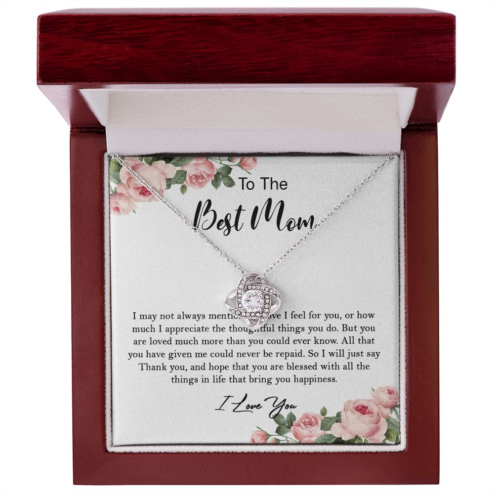633A To My Mom Necklace,Mama, Birthday Gift From Son/Daughter For Birthday,I Love Mom