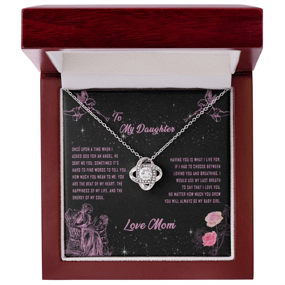 101A To My Daughter Necklace, Gift for Daughter from Mom, Daughter Necklace Gift