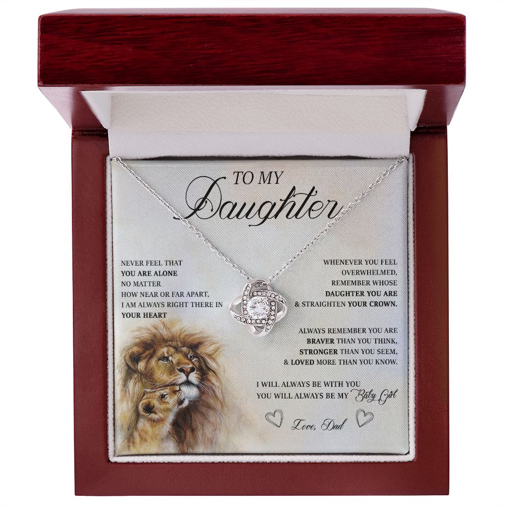 483A Birthday Gifts For Daughter From Dad, Daughter Necklace From Dad, To My Daughter