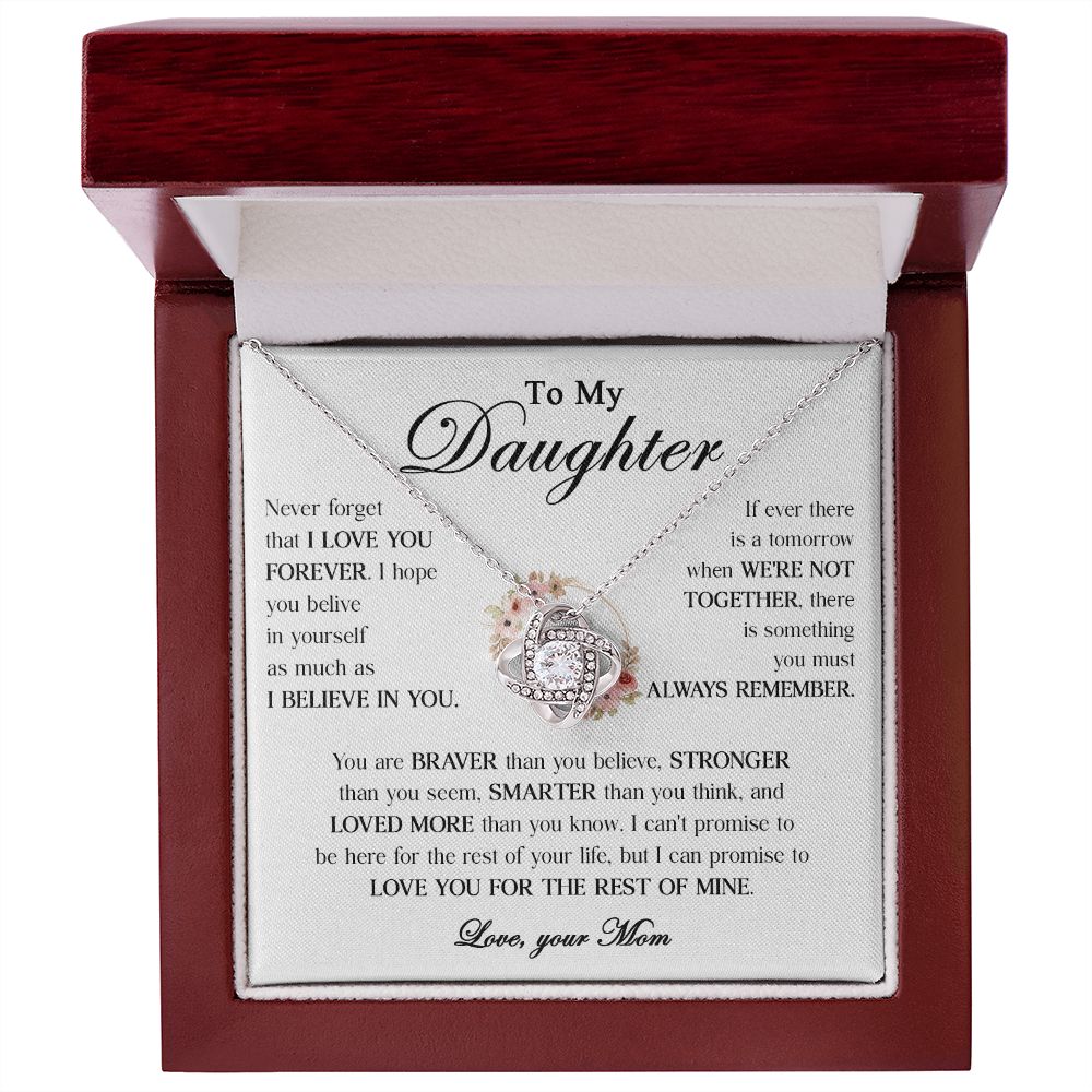 456A To My Daughter Necklace, Gift From Dad For Daughter, Gift Birthday, Christmas