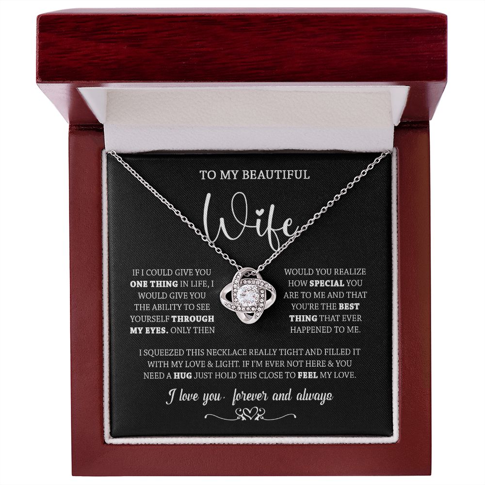 437A To My Wife Necklace, Necklace Gifts For Wife From Husband, Birthday Xmas Gift