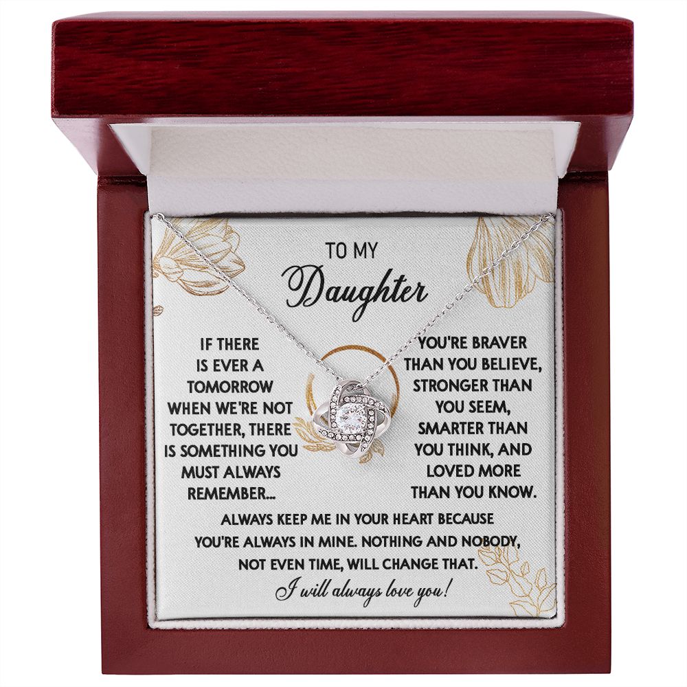 111A To My Daughter Necklace, Daughter Gift From Dad, Mom, Xmas Gift, Birthday Gift