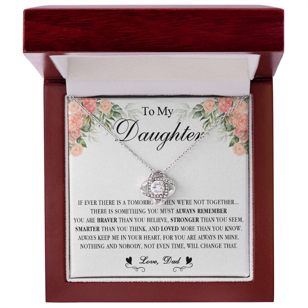 538A Gift For Daughter From Dad, To My Daughter Necklace, Daughter Father Necklace