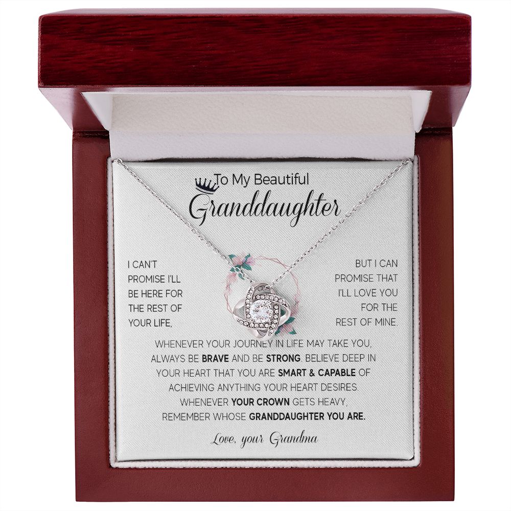 564A To My Granddaughter Necklace, Birthday Gifts For Granddaughter from Grandma