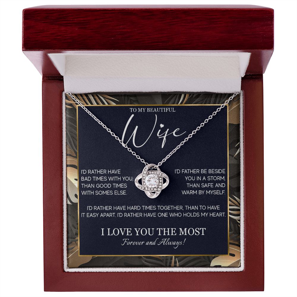 554A Gifts For Wife Romantic, Wife Birthday Gifts, To My Wife Necklace From Husband