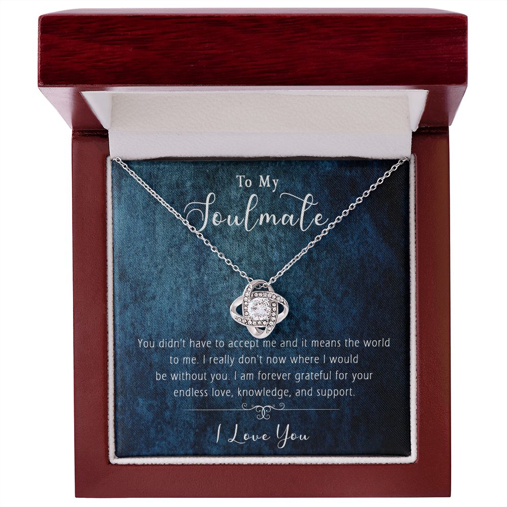 421A Wife Necklace Gift, To My Soulmate Necklace Gift, Anniversary Necklace Gift