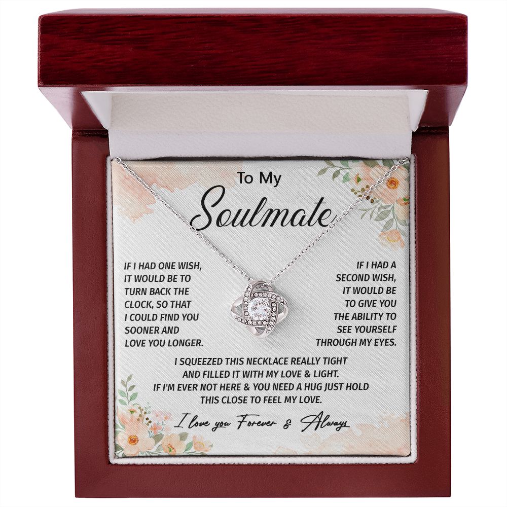 603A To My Soulmate Necklace, Valentine Gifts For Her, Xmas Gift For Girlfriend Wife