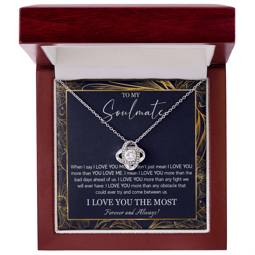 552A To My Soulmate Necklace, Jewelry Gifts For My Wife, Girlfriend, Future Wife Gift