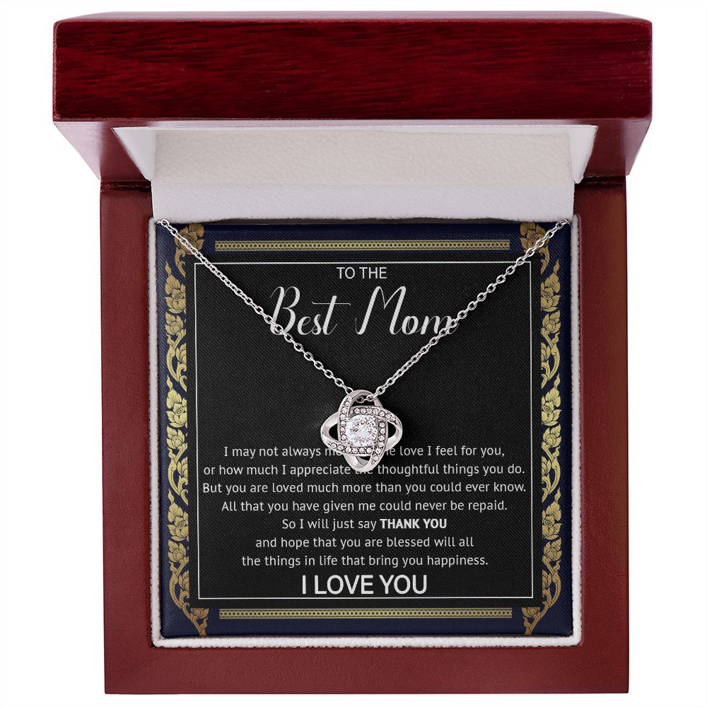 503A To My Best Mom Necklace, Gift For Mom Present For Mom Gifts from Son or Daughter