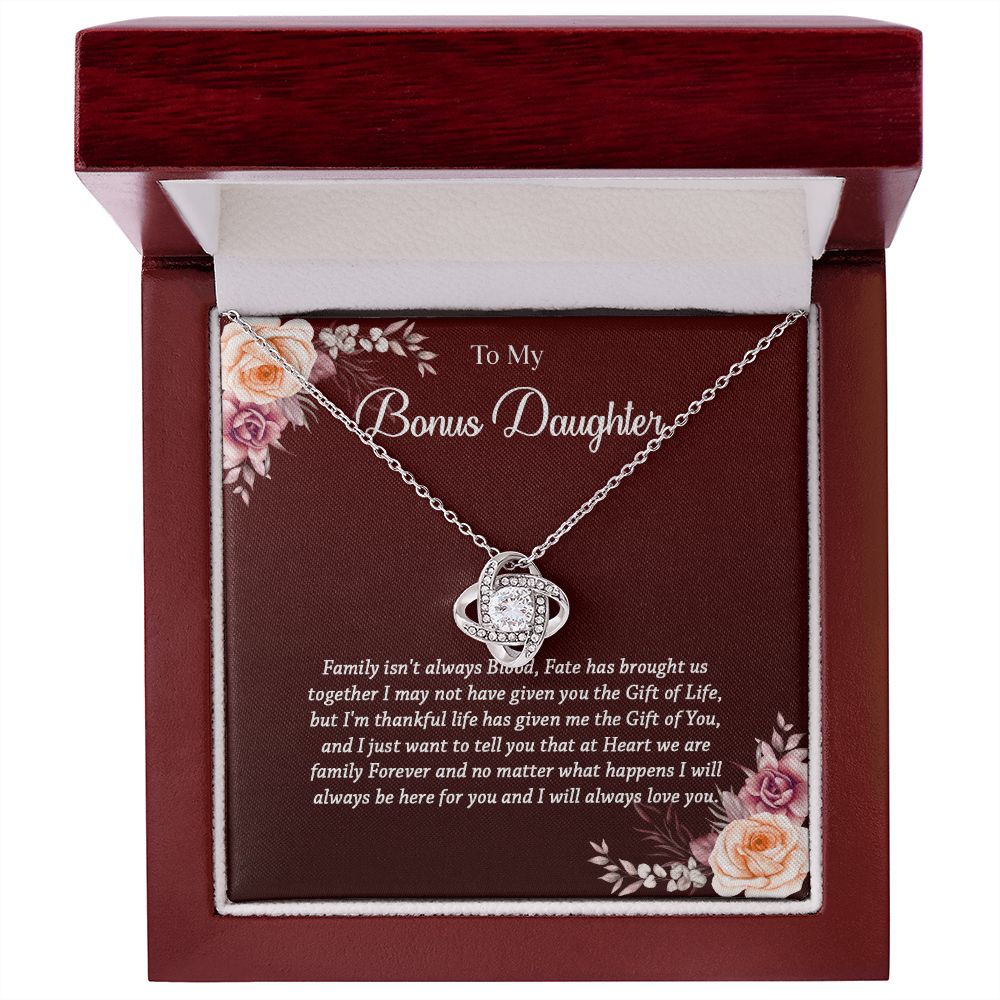 621A To My Bonus Daughter Necklace, Gift Birthday, Christmas, Gift Ideas, Necklace