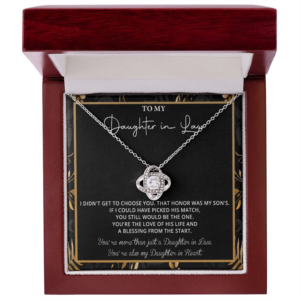 550A To My Daughter in Law Necklace, Daughter in Law Gift Necklace From Mother in Law