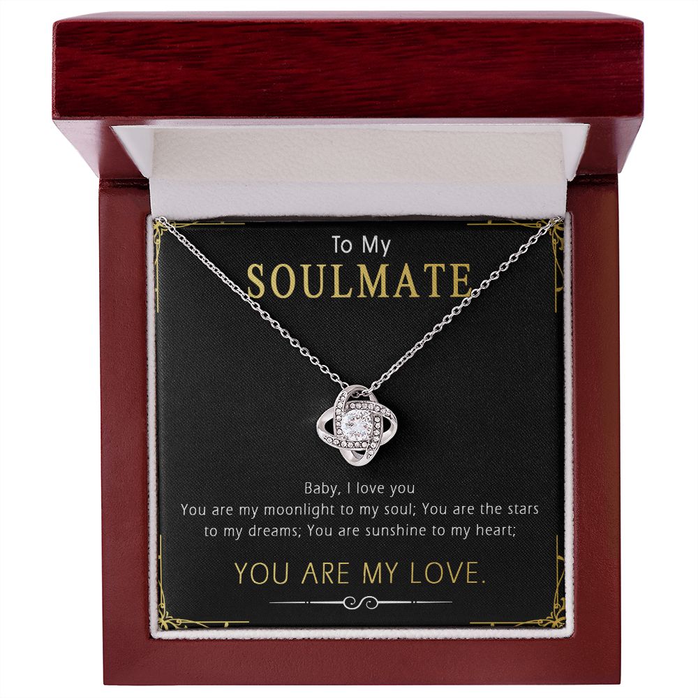 420B To My Soulmate Necklace, Gift For Wife Girlfriend From Husband, Birthday Gifts