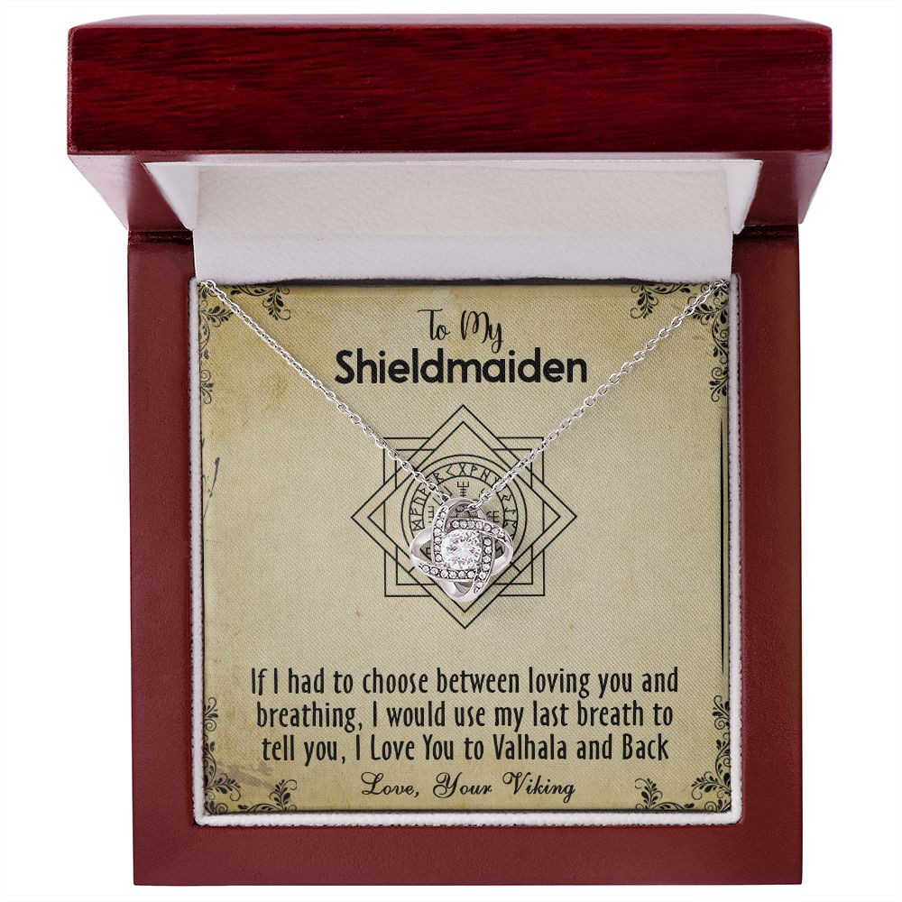 424A To my Shieldmaiden Necklace, Gift for Wife Necklace, Viking Style Necklace