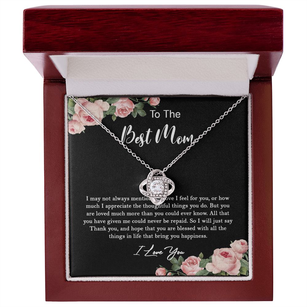 630A To My Best Mom Necklace, Gift For Mom From Son/Daughter, Gift Birthday, Holiday