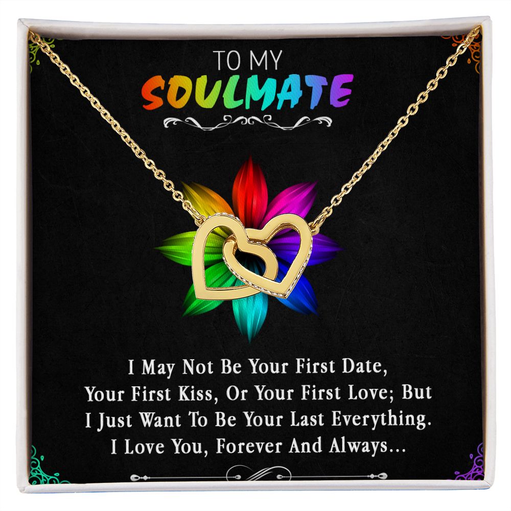 96D To My Soulmate Necklace, Birthday Gift For Girlfriend, Anniversary Xmas Gift