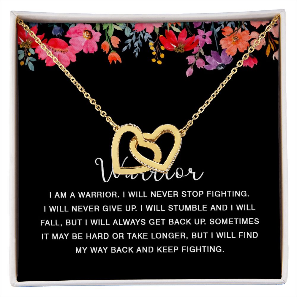 422D Warrior Necklace, I am Warrior, I Will Never Stop Fighting, Gift Birthday