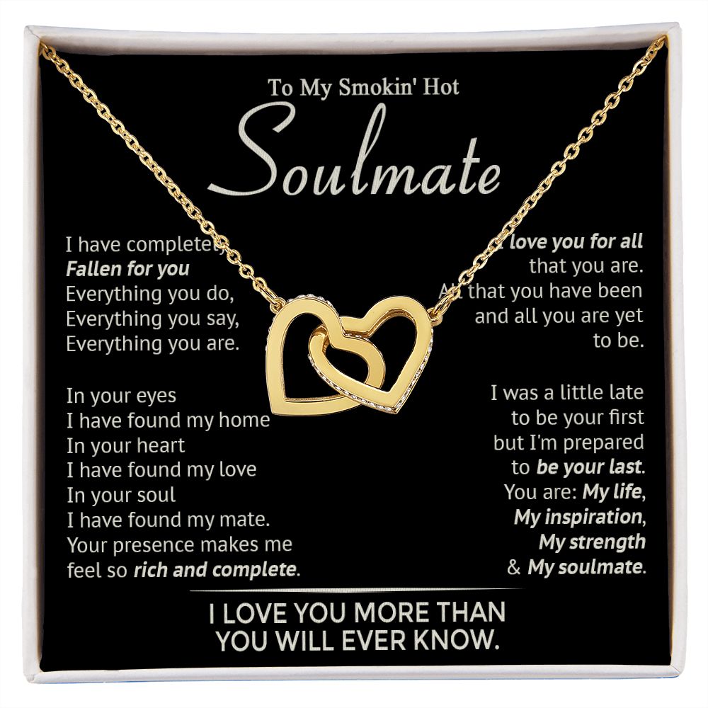 586D To My Smokin' Hot Soulmate Necklace, Beauty Necklace for Wife Girlfriend, Womens