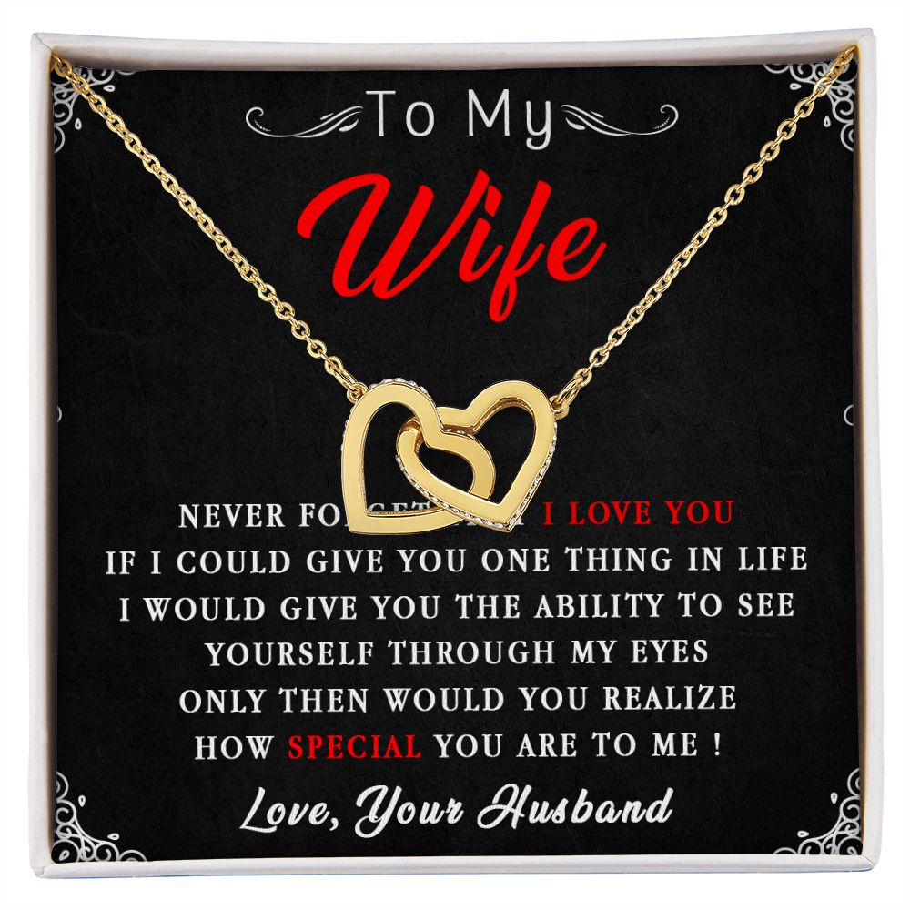 87D To My Wife Necklace, Necklace Gift For Wife, Anniversary Gift, Birthday Gift