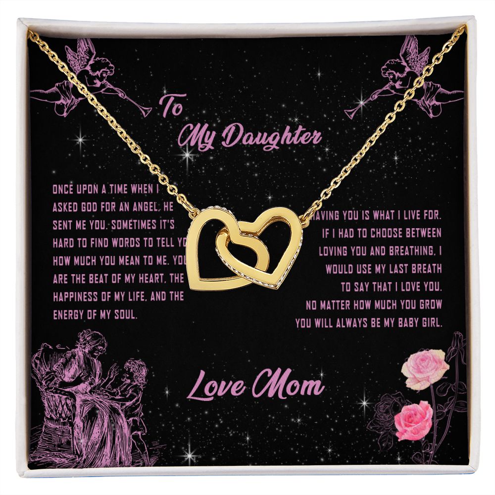 101D To My Daughter Necklace, Gift for Daughter from Mom, Daughter Necklace Gift