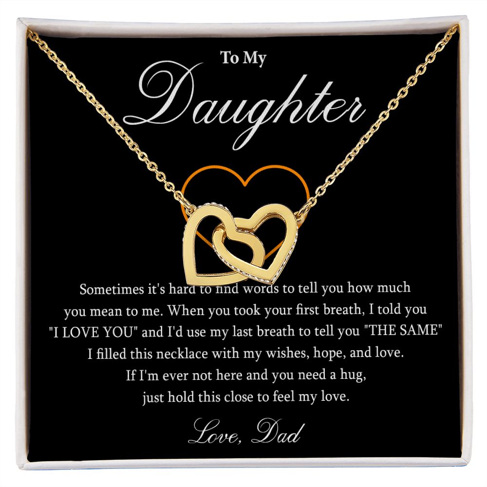 569D To My Daughter Necklace, Gift For Daughter From Dad, Daughter Father Necklace