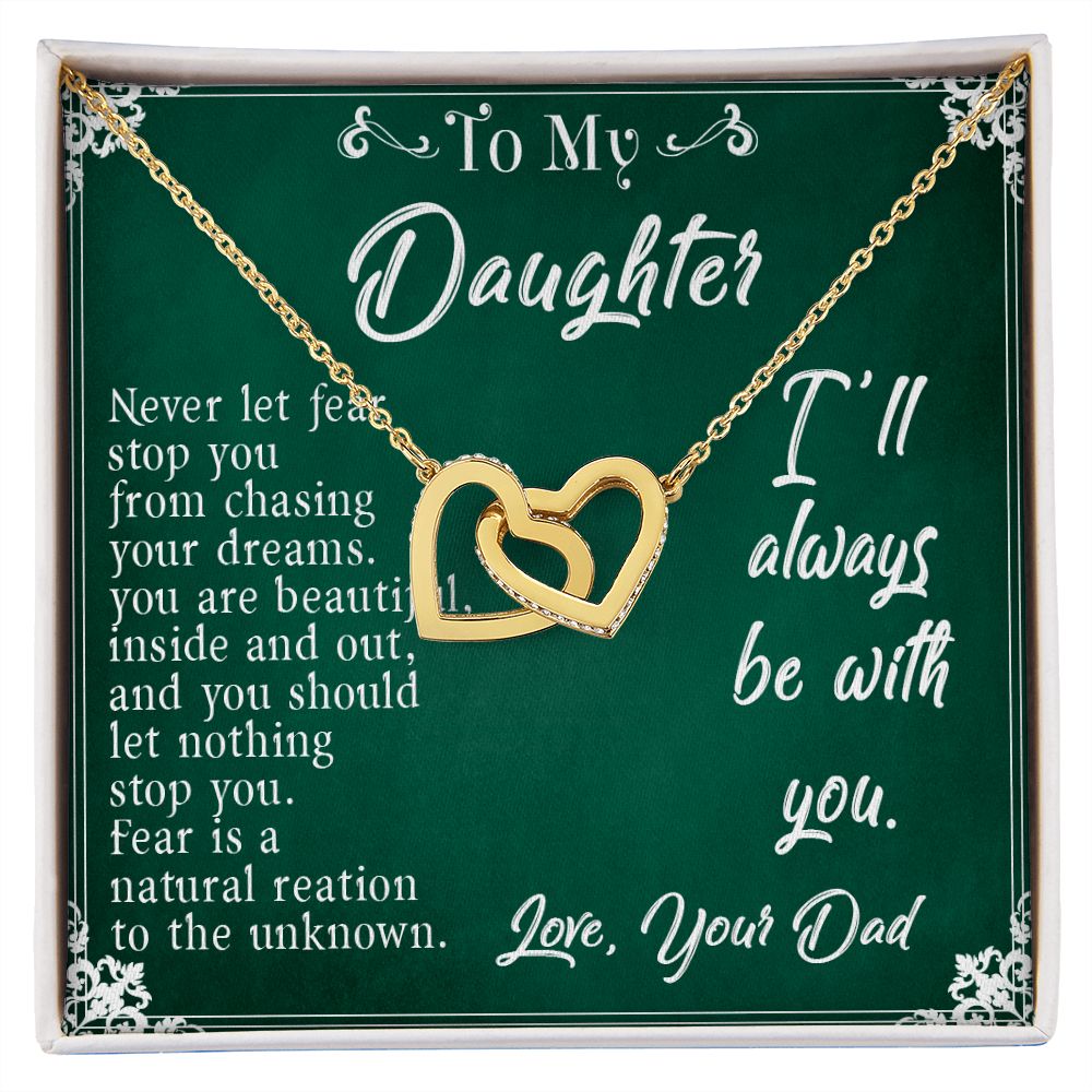 30D To My Daughter Necklace, Daughter Father Necklace, Daughter Gift from Dad