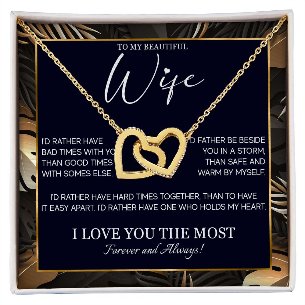 554D Gifts For Wife Romantic, Wife Birthday Gifts, To My Wife Necklace From Husband