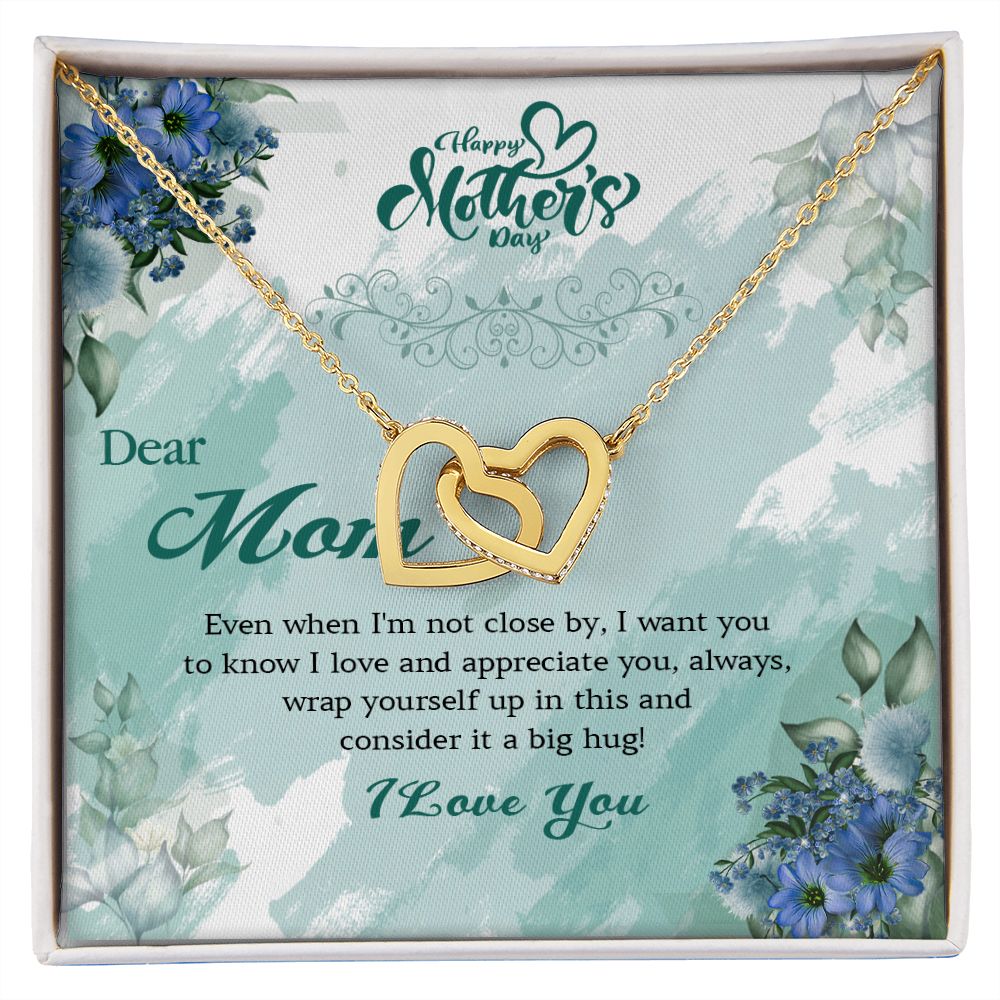 411D Dear Mom I Love You Necklace, Happy Mothers Day Gift Necklace, Necklace Gift Mom