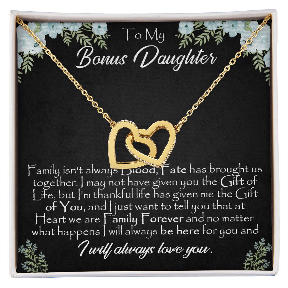 26D To My Bonus Daughter, Gift For Bonus Daughter Necklace, Step Daughter Necklace