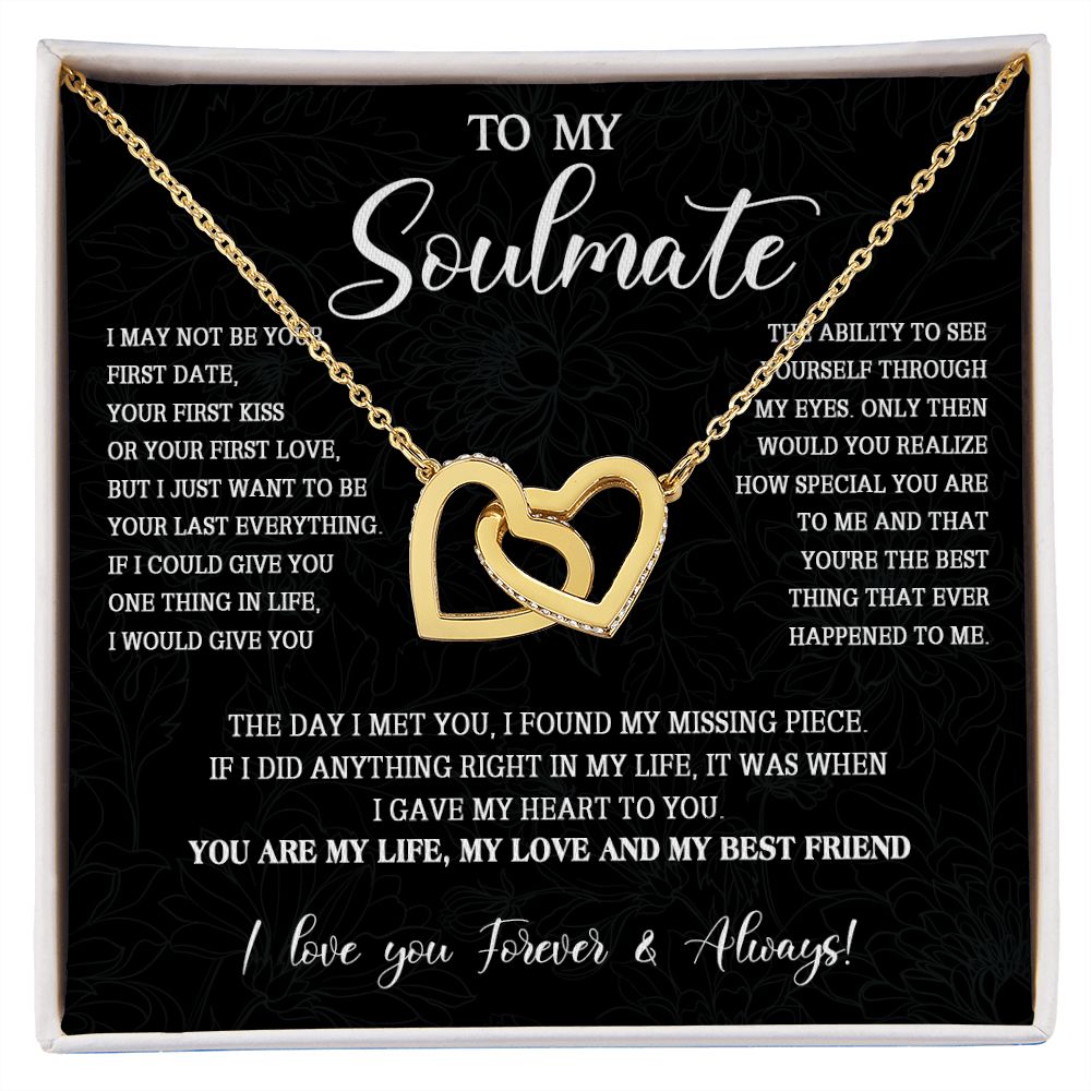 473D To My Soulmate Necklace, Christmas Gift For Her, Gift For Soulmate, Gift For Her