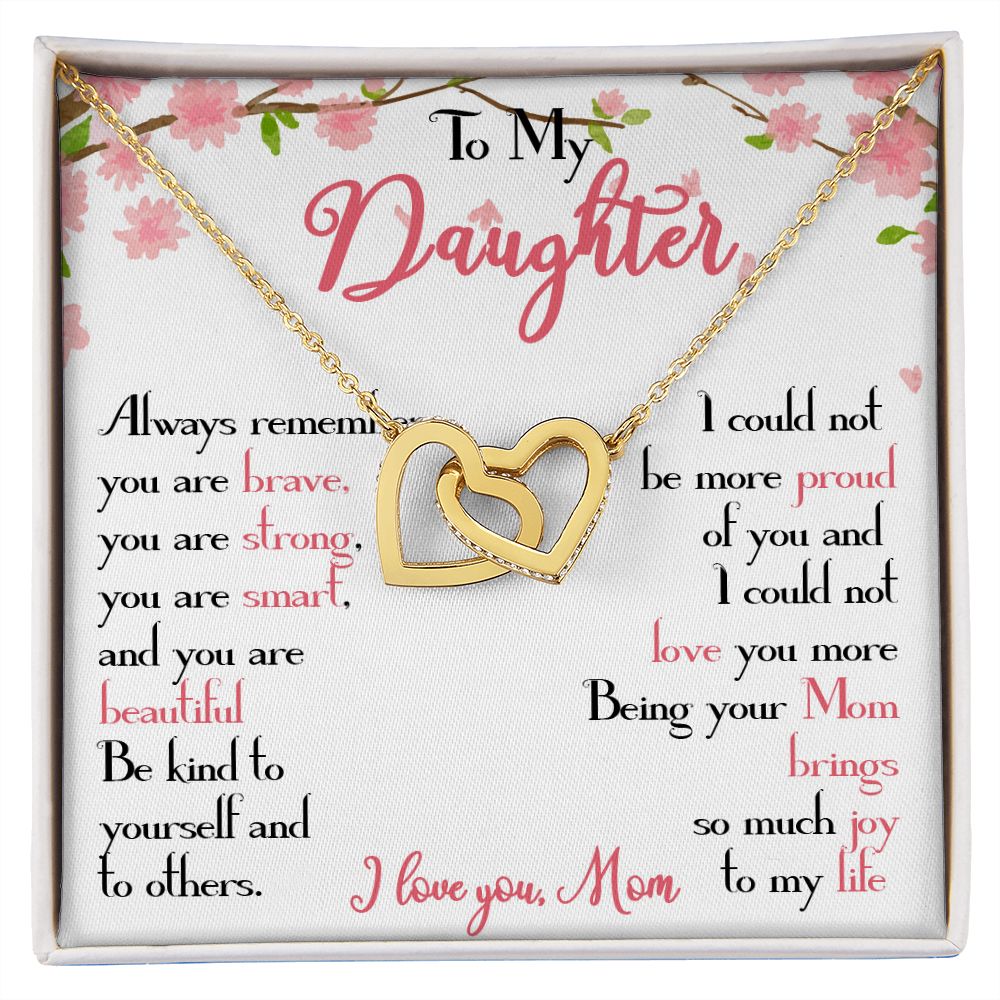 28D To My Daughter Necklace, Daughter Mother Necklace, Daughter Gift from Mom