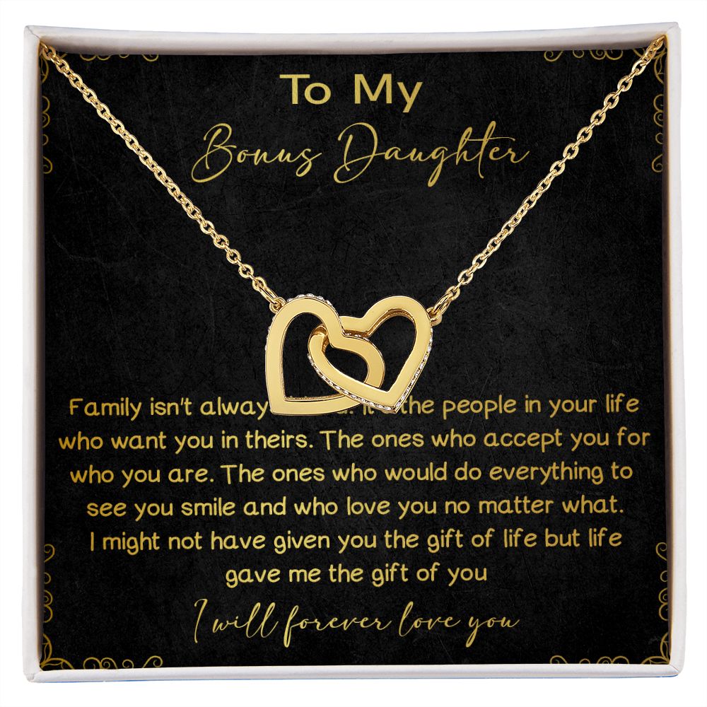 32D To My Bons Daughter Necklace, I Will Forever Love You, Gift Birthday, Holiday