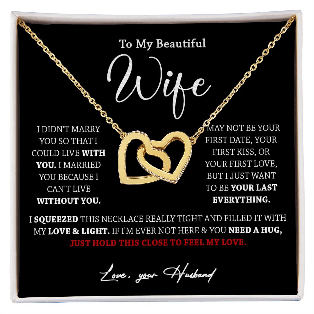 611D To My Wife Necklace, Xmas Gift For Wife Girlfriend From Husband, Valentines Day