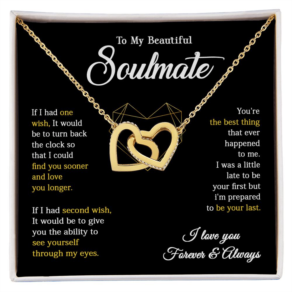 617D To My Soulmate Necklace, Gift For Wife Girlfriend From Husband, Valentines Gift