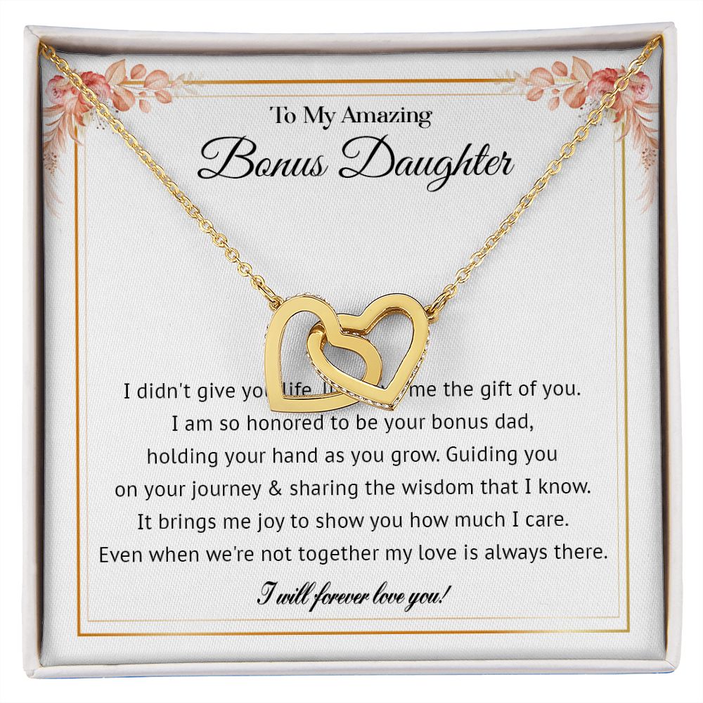 578D To My Bonus Daughter Necklace, Gift For Daughter Necklace, Bonus Daughter Gifts