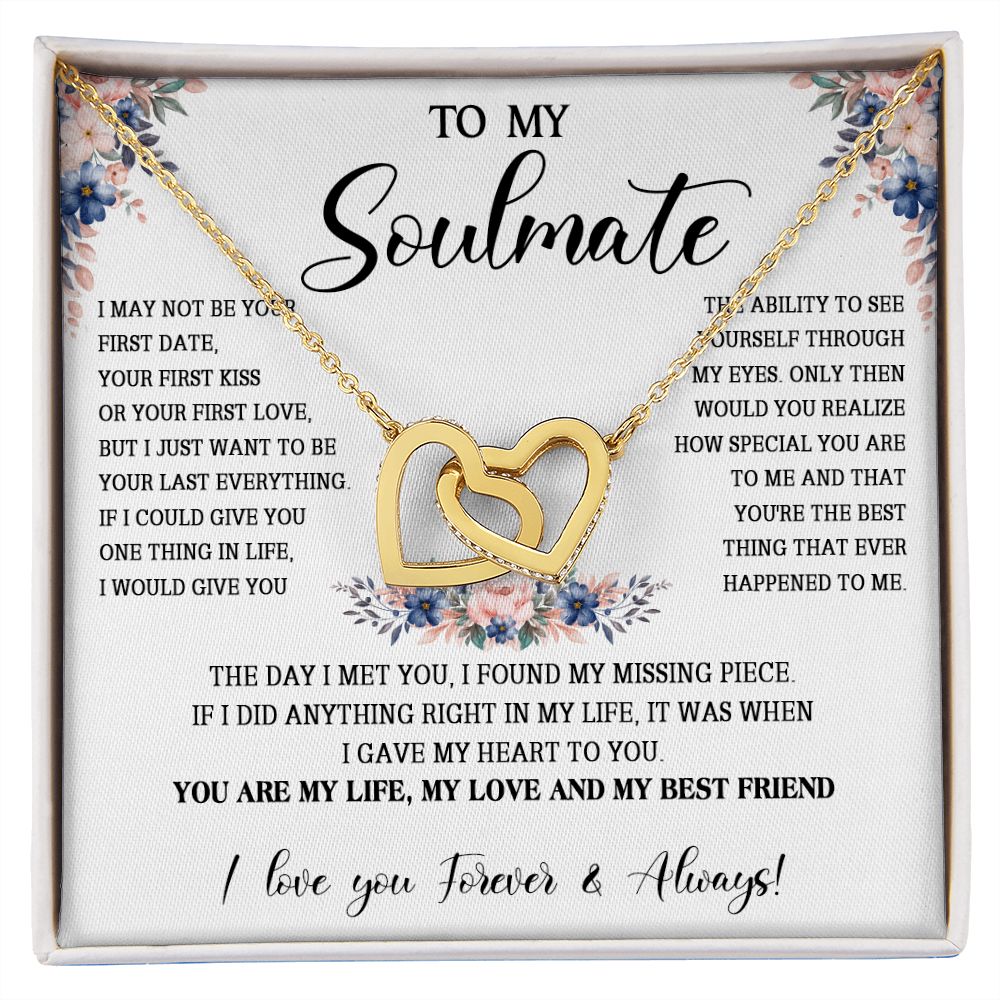 474D To My Soulmate Necklace, Gift For Her, Christmas Gift For Her, Gift For Soulmate