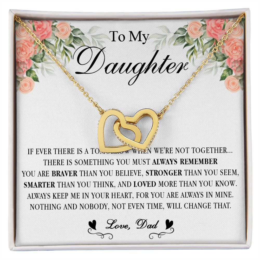 538D Gift For Daughter From Dad, To My Daughter Necklace, Daughter Father Necklace