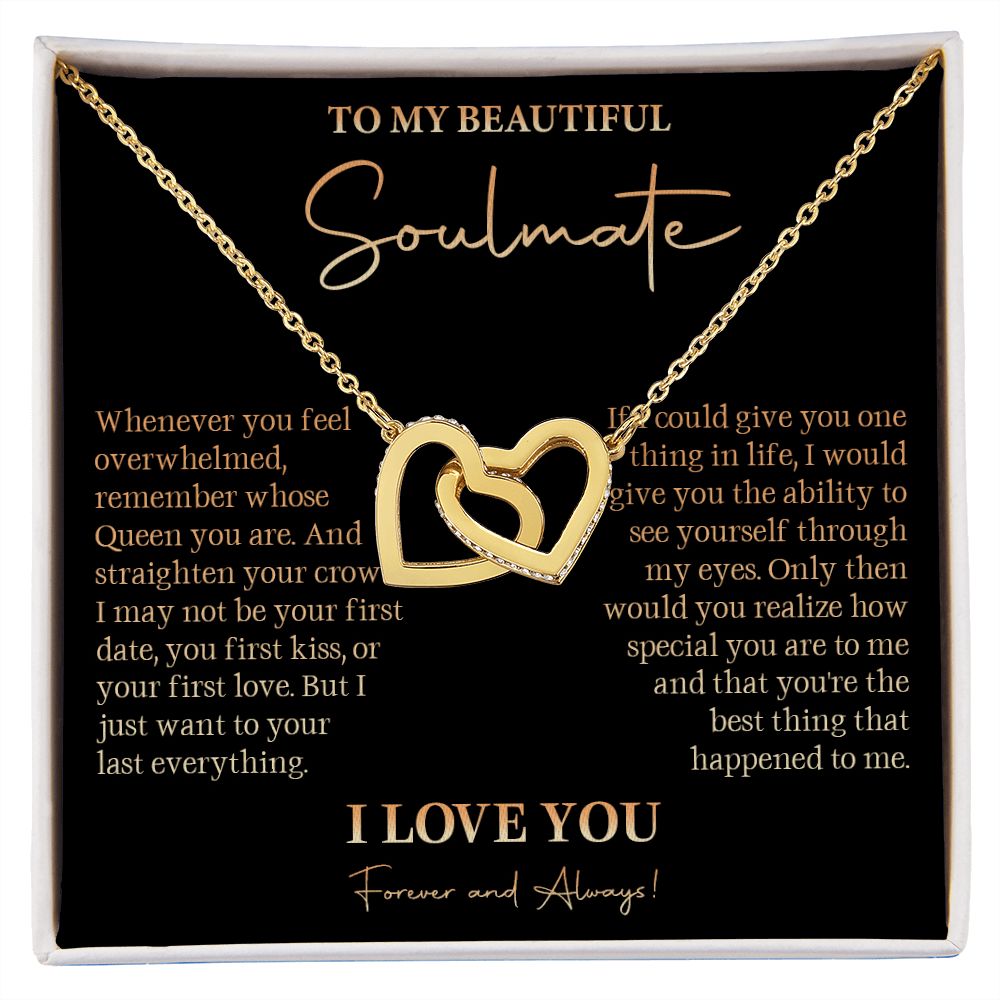 528D To My Soulmate Necklace, Love Gift For Girlfriend Wife, Birthday Gift for Womens